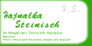 hajnalka steinisch business card